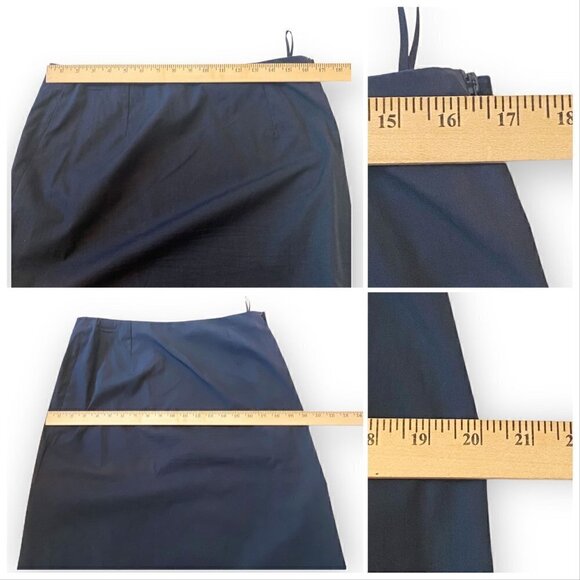 Jil Sander Blue Midi Skirt, Size 42‎ EU (German size) - Picture 10 of 13